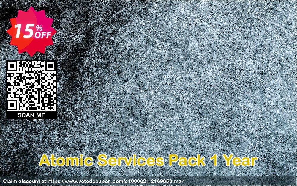 Atomic Services Pack Yearly Coupon, discount 15% off price for push subscribers. Promotion: big sales code of Atomic Services Pack 1 Year 2024