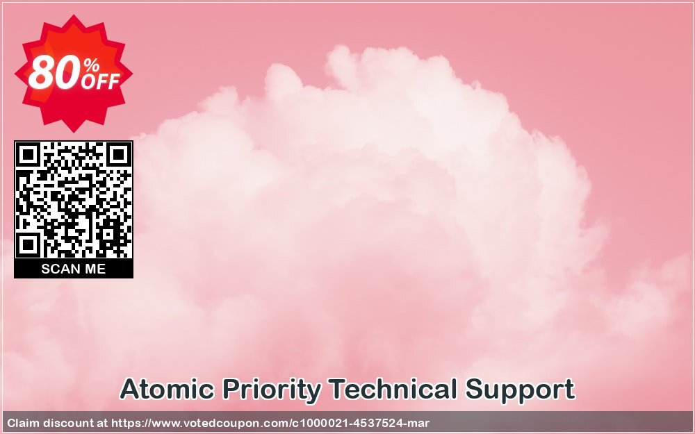 Atomic Priority Technical Support Coupon, discount Priority Technical Support big sales code 2024. Promotion: big sales code of Priority Technical Support 2024