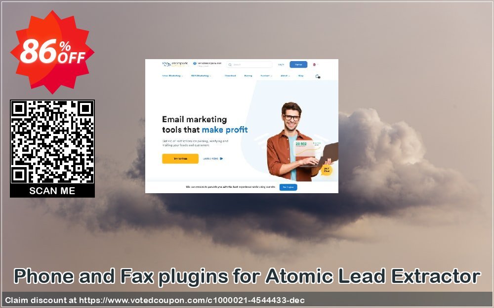 Phone and Fax plugins for Atomic Lead Extractor Coupon, discount Phone and Fax plugins for Atomic Lead Extractor imposing sales code 2023. Promotion: imposing sales code of Phone and Fax plugins for Atomic Lead Extractor 2023