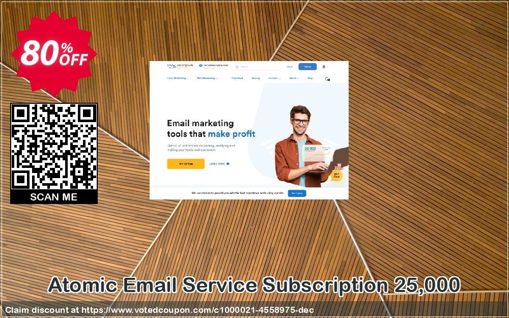 Atomic Email Service Subscription 25,000 Coupon, discount Email Service Subscription 25000 excellent discount code 2023. Promotion: excellent discount code of Email Service Subscription 25000 2023