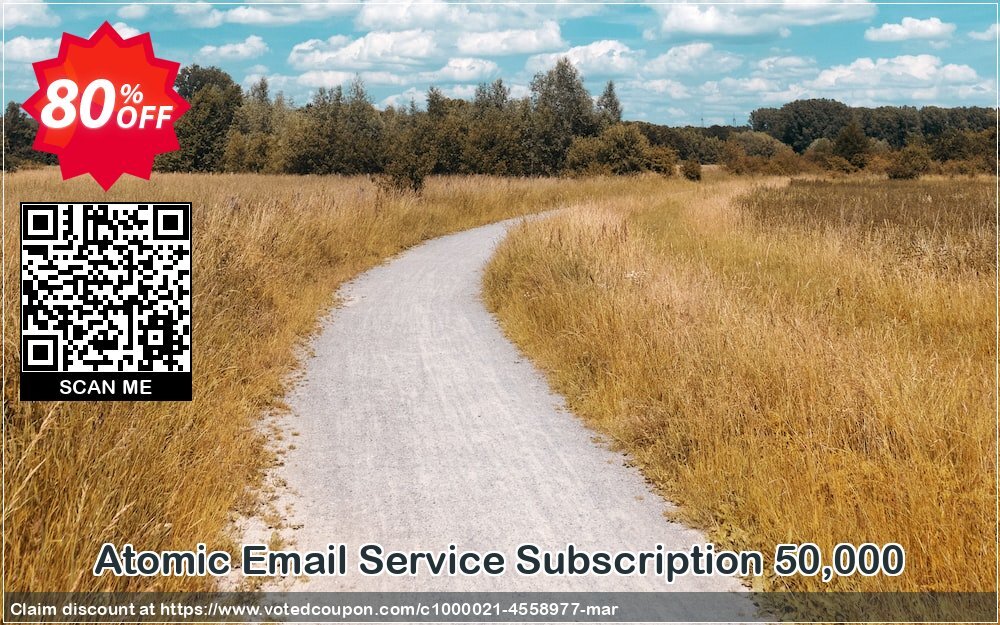 Atomic Email Service Subscription 50,000 Coupon, discount Email Service Subscription 50000 wondrous discounts code 2024. Promotion: wondrous discounts code of Email Service Subscription 50000 2024