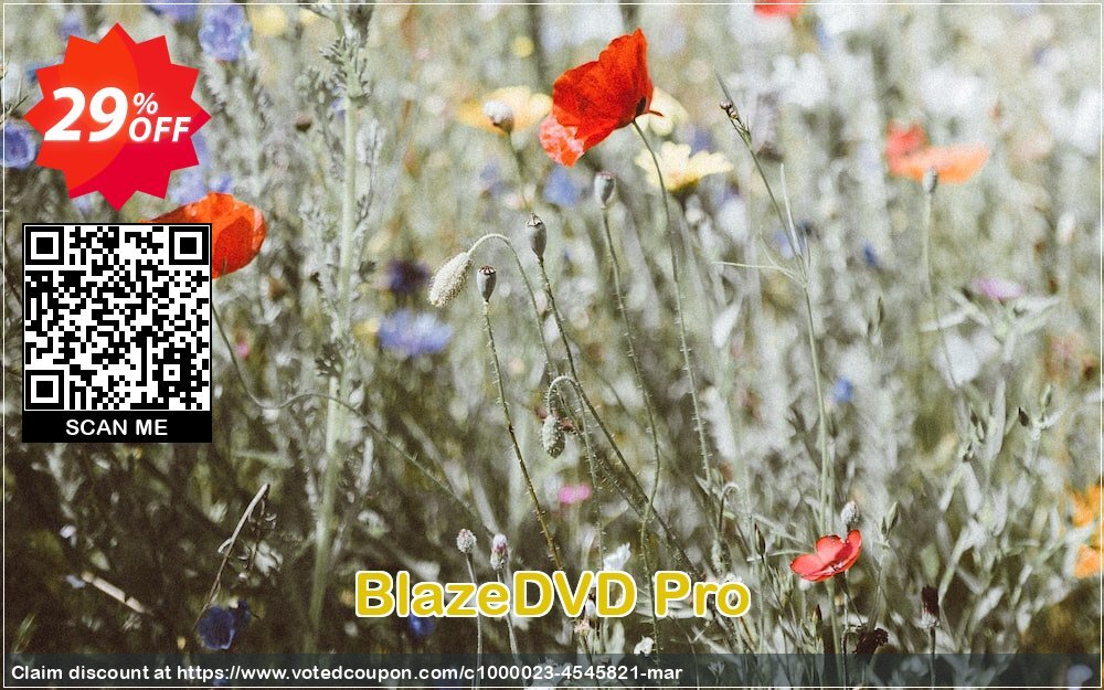 BlazeDVD Pro Coupon, discount Holiday Discount: $14 OFF. Promotion: wondrous offer code of BlazeDVD Professional 2024