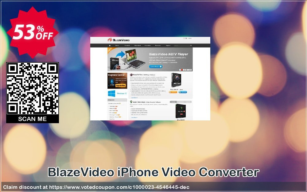 BlazeVideo iPhone Video Converter Coupon, discount Save 50% Off. Promotion: amazing discount code of BlazeVideo iPhone Video Converter 2023