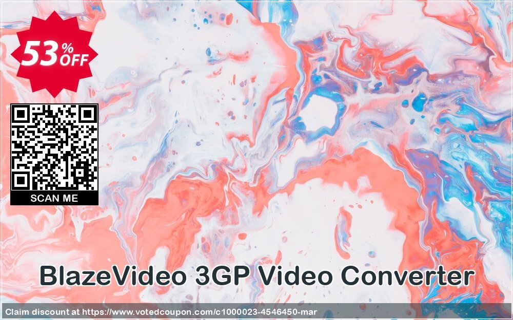 BlazeVideo 3GP Video Converter Coupon, discount Save 50% Off. Promotion: special deals code of BlazeVideo 3GP Video Converter 2024