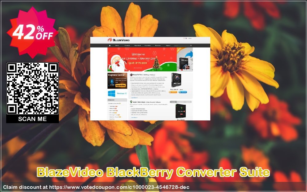BlazeVideo BlackBerry Converter Suite Coupon, discount Save 42% Off. Promotion: awesome promotions code of BlazeVideo BlackBerry Converter Suite 2023