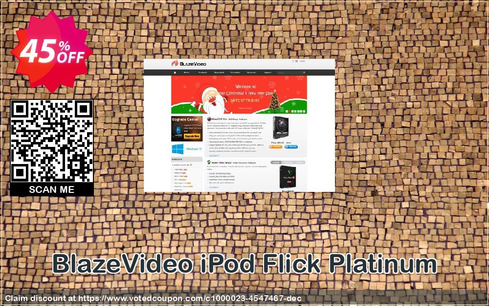 BlazeVideo iPod Flick Platinum Coupon, discount Save 45% Off. Promotion: stunning discount code of BlazeVideo iPod Flick Platinum 2023