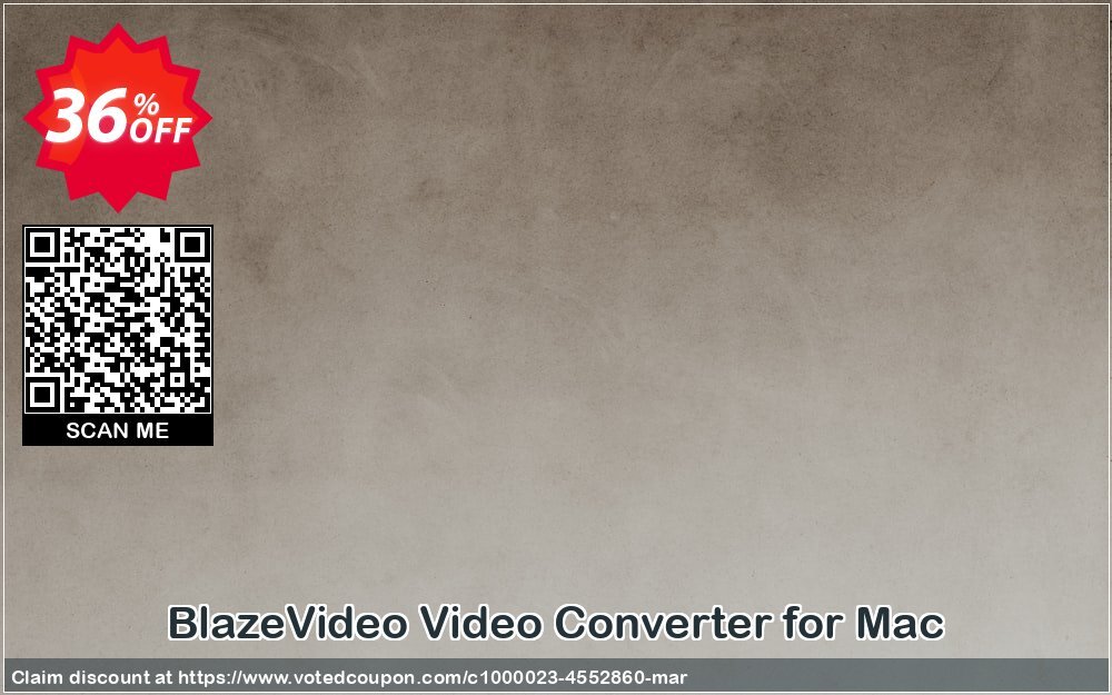 BlazeVideo Video Converter for MAC Coupon, discount Holiday Discount: $10 OFF. Promotion: awful promotions code of BlazeVideo Video Converter for Mac 2024