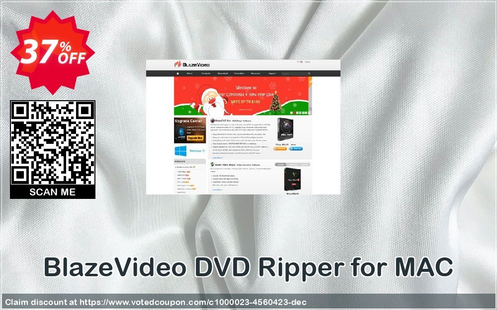 BlazeVideo DVD Ripper for MAC Coupon, discount Holiday Discount: $12 OFF. Promotion: dreaded offer code of BlazeVideo DVD Ripper for MAC 2023