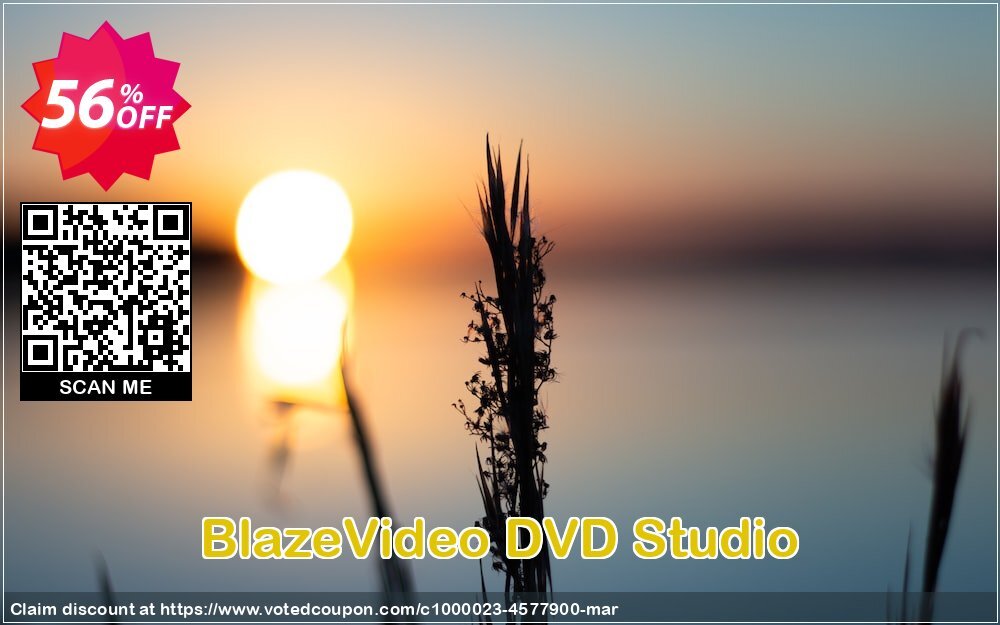 BlazeVideo DVD Studio Coupon, discount Holiday Discount: $100 OFF. Promotion: impressive sales code of BlazeVideo DVD Studio 2024