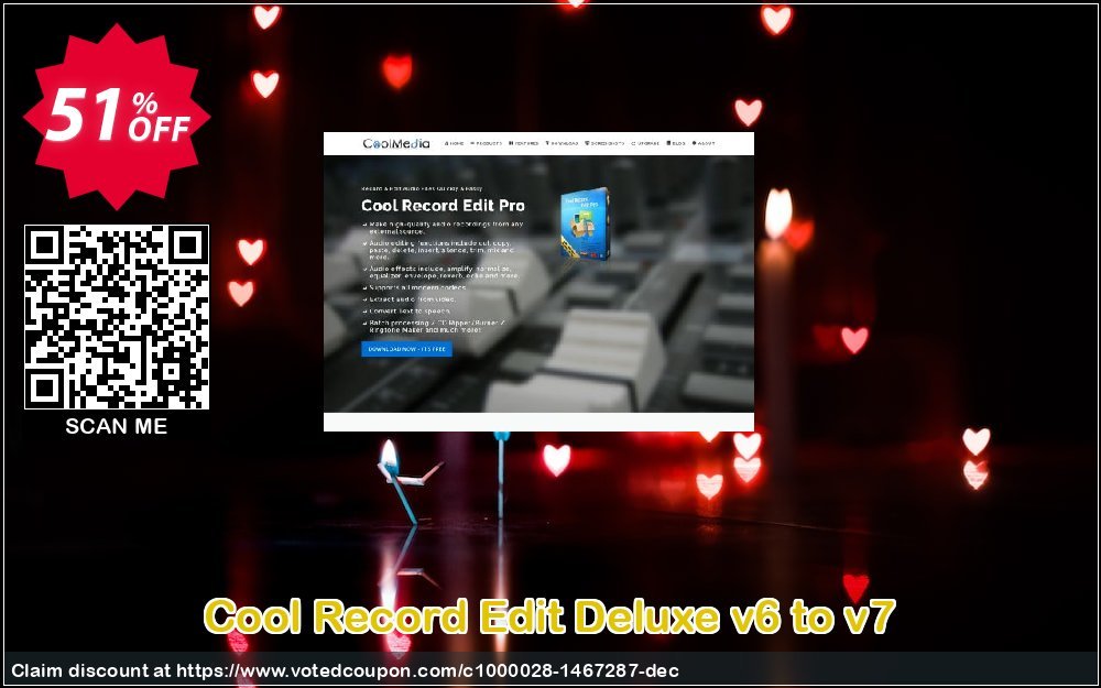 Cool Record Edit Deluxe v6 to v7 Coupon, discount Cool Record Edit Deluxe v6 to v7 stirring discounts code 2023. Promotion: stirring discounts code of Cool Record Edit Deluxe v6 to v7 2023