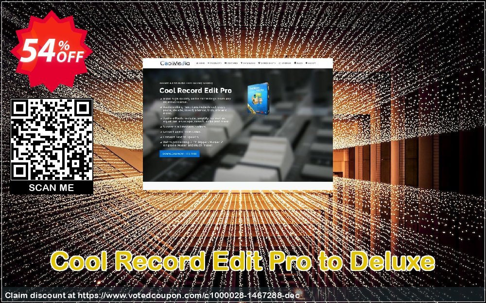 Cool Record Edit Pro to Deluxe Coupon, discount Cool Record Edit Pro to Deluxe impressive promotions code 2024. Promotion: impressive promotions code of Cool Record Edit Pro to Deluxe 2024