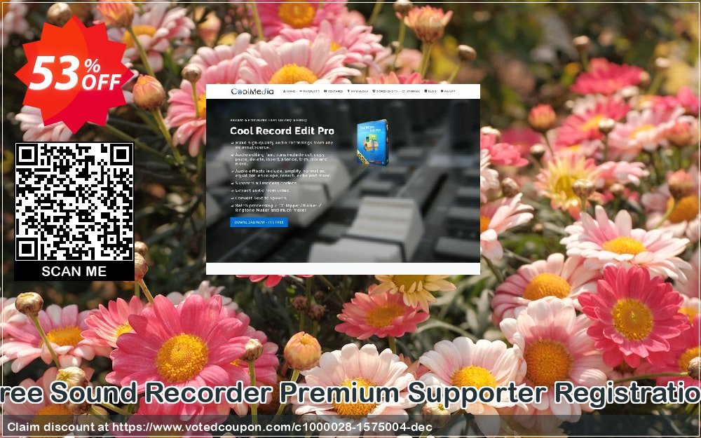 Free Sound Recorder Premium Supporter Registration