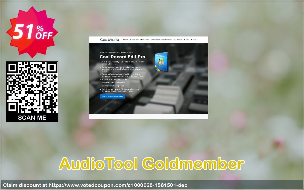 AudioTool Goldmember Coupon, discount AudioTool Goldmember amazing sales code 2023. Promotion: amazing sales code of AudioTool Goldmember 2023