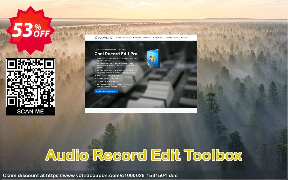 Audio Record Edit Toolbox Coupon, discount Audio Record Edit Toolbox imposing discount code 2024. Promotion: imposing discount code of Audio Record Edit Toolbox 2024