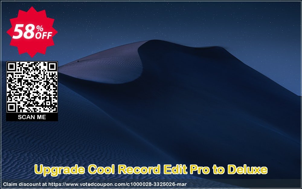 Upgrade Cool Record Edit Pro to Deluxe Coupon Code Apr 2024, 58% OFF - VotedCoupon