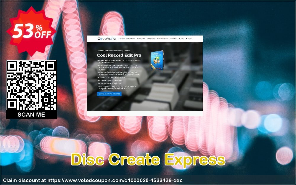 Disc Create Express Coupon, discount Disc Create Express best sales code 2024. Promotion: best sales code of Disc Create Express 2024