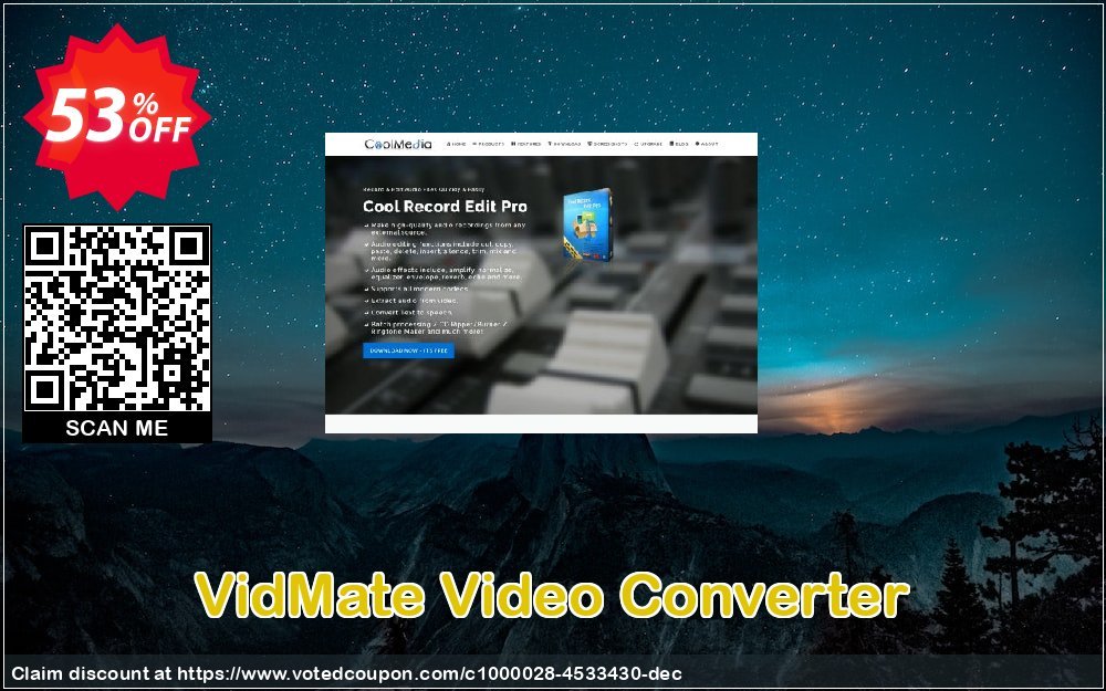 VidMate Video Converter Coupon, discount VidMate Video Converter big deals code 2024. Promotion: big deals code of VidMate Video Converter 2024