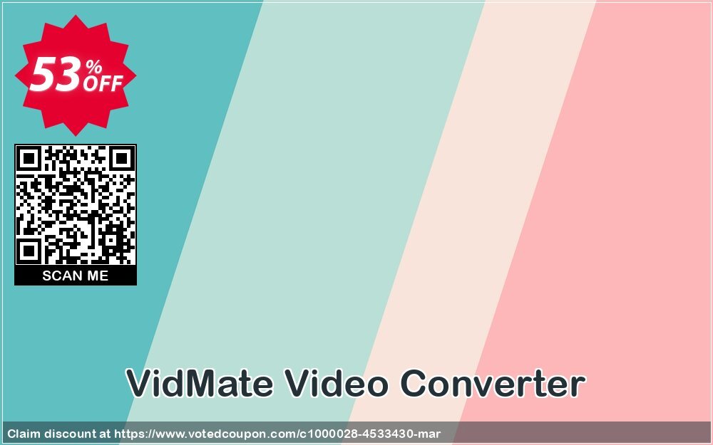 VidMate Video Converter Coupon, discount VidMate Video Converter big deals code 2024. Promotion: big deals code of VidMate Video Converter 2024