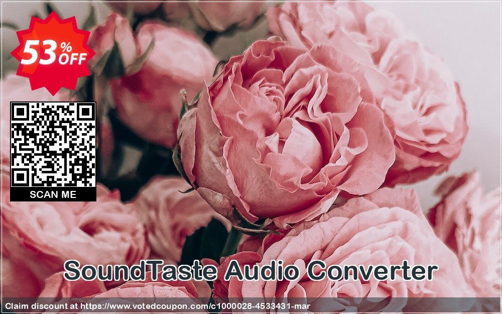 SoundTaste Audio Converter Coupon, discount SoundTaste Audio Converter hottest offer code 2024. Promotion: hottest offer code of SoundTaste Audio Converter 2024