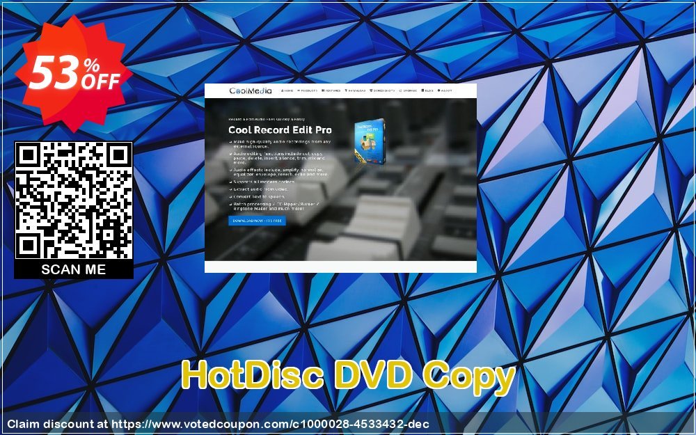 HotDisc DVD Copy Coupon, discount HotDisc DVD Copy special discount code 2023. Promotion: special discount code of HotDisc DVD Copy 2023