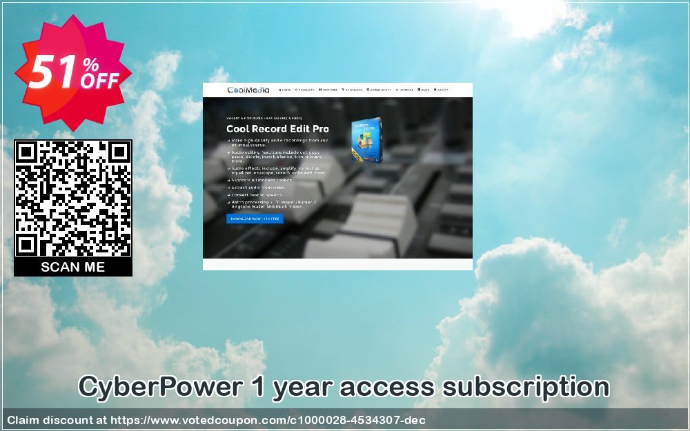 CyberPower Yearly access subscription Coupon, discount CyberPower 1 year access subscription exclusive discount code 2023. Promotion: exclusive discount code of CyberPower 1 year access subscription 2023