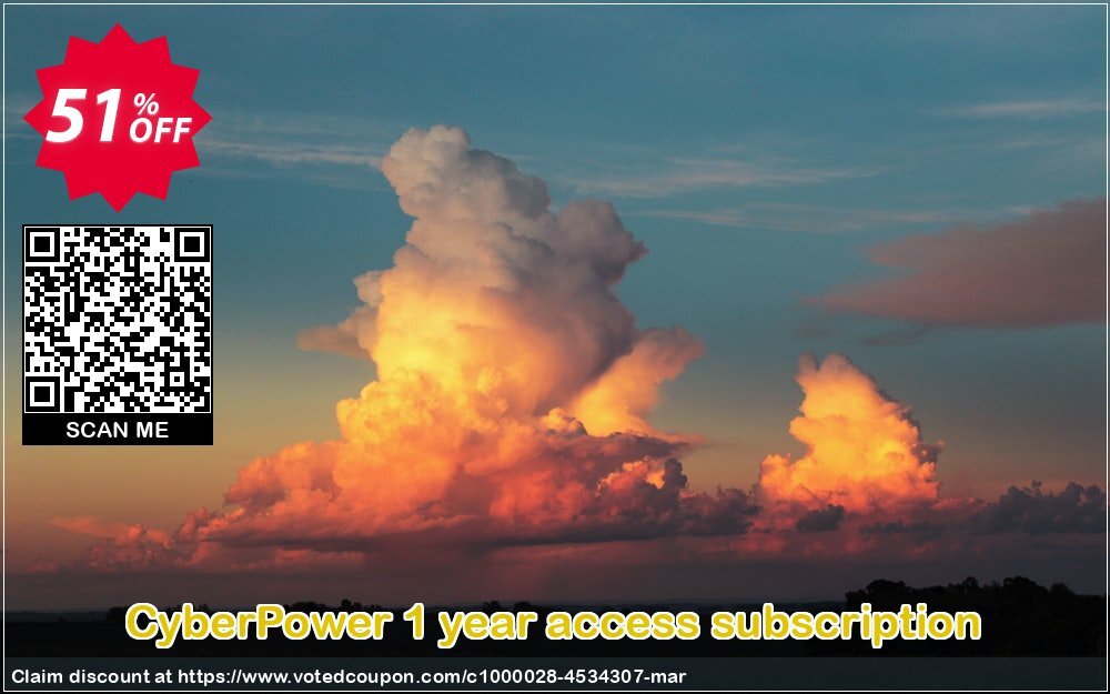 CyberPower Yearly access subscription Coupon, discount CyberPower 1 year access subscription exclusive discount code 2024. Promotion: exclusive discount code of CyberPower 1 year access subscription 2024