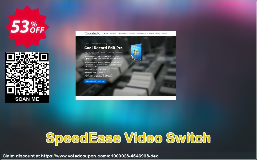 SpeedEase Video Switch Coupon, discount SpeedEase Video Switch dreaded deals code 2024. Promotion: dreaded deals code of SpeedEase Video Switch 2024