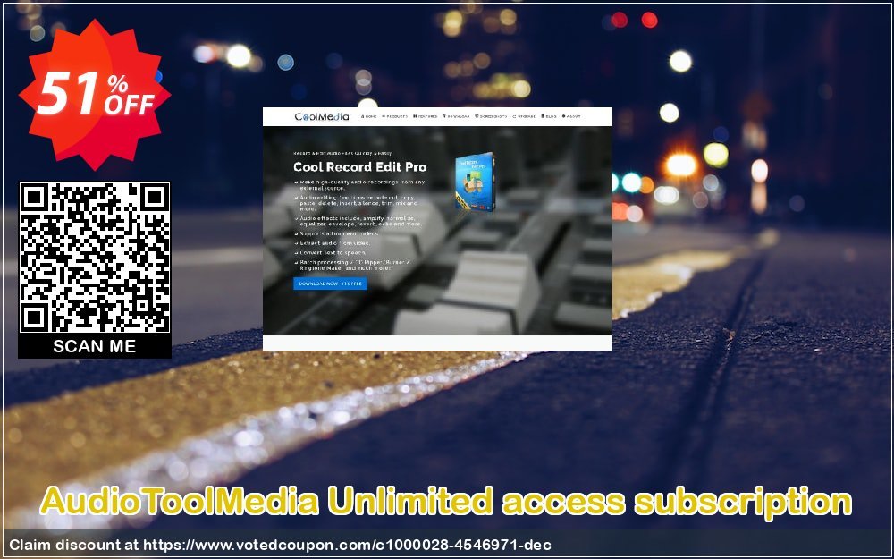 AudioToolMedia Unlimited access subscription Coupon, discount AudioToolMedia Unlimited access subscription wondrous promo code 2024. Promotion: wondrous promo code of AudioToolMedia Unlimited access subscription 2024