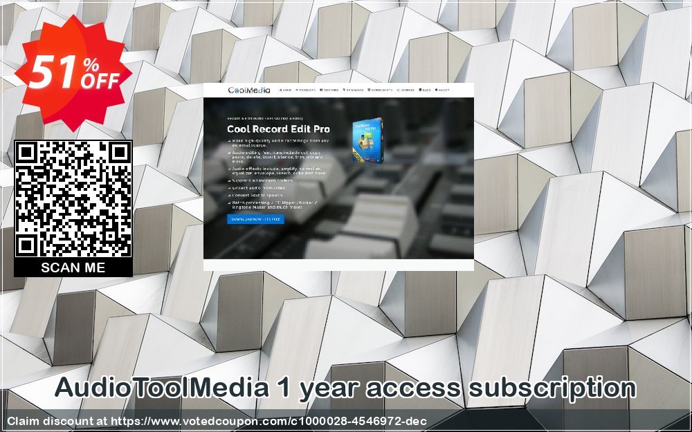 AudioToolMedia Yearly access subscription Coupon, discount AudioToolMedia 1 year access subscription awful discounts code 2024. Promotion: awful discounts code of AudioToolMedia 1 year access subscription 2024