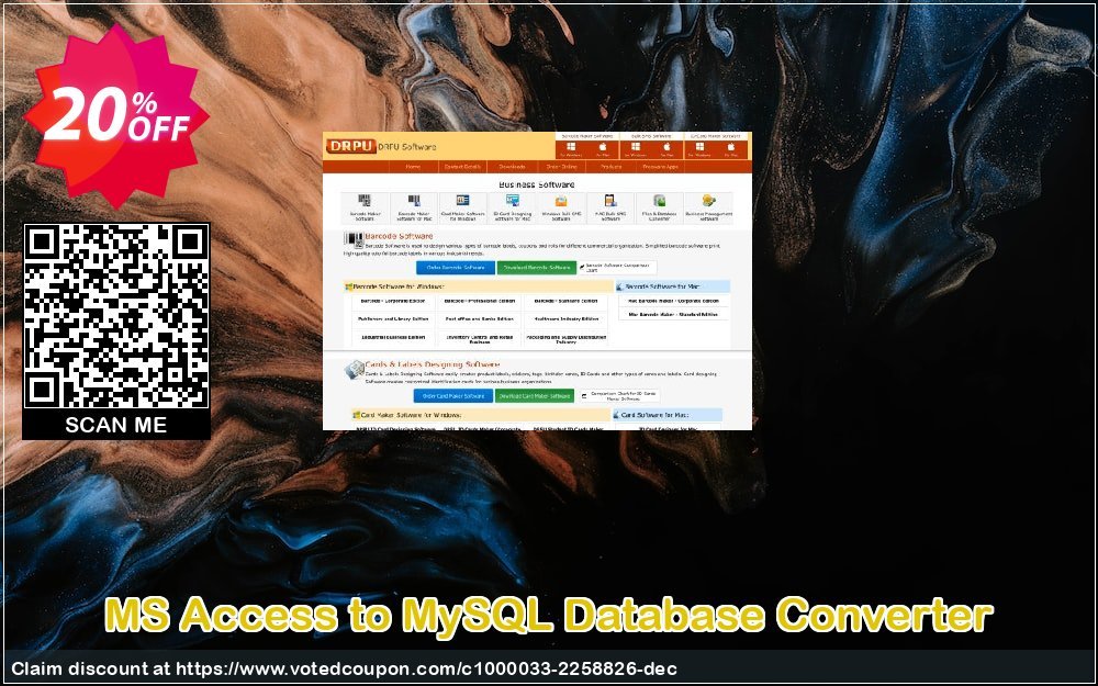 MS Access to MySQL Database Converter Coupon, discount Wide-site discount 2024 MS Access to MySQL Database Converter. Promotion: exclusive promo code of MS Access to MySQL Database Converter 2024