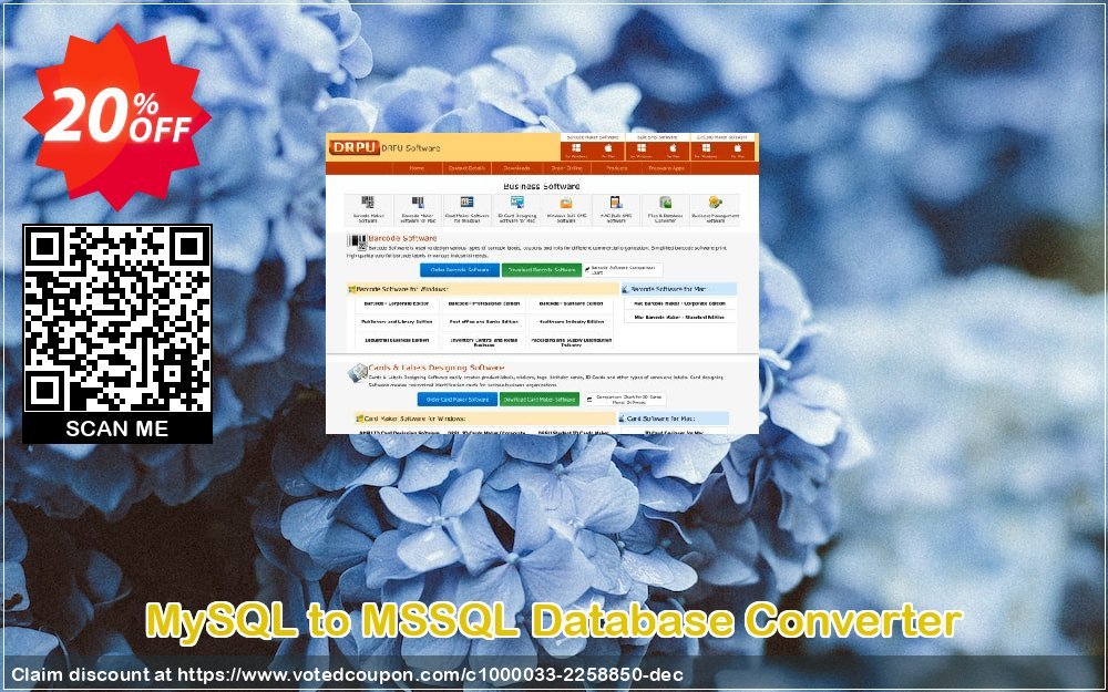 MySQL to MSSQL Database Converter Coupon, discount Wide-site discount 2024 MySQL to MSSQL Database Converter. Promotion: awesome sales code of MySQL to MSSQL Database Converter 2024