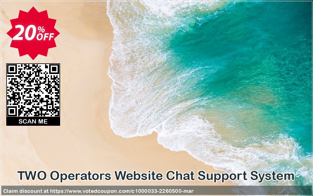 TWO Operators Website Chat Support System Coupon Code Apr 2024, 20% OFF - VotedCoupon