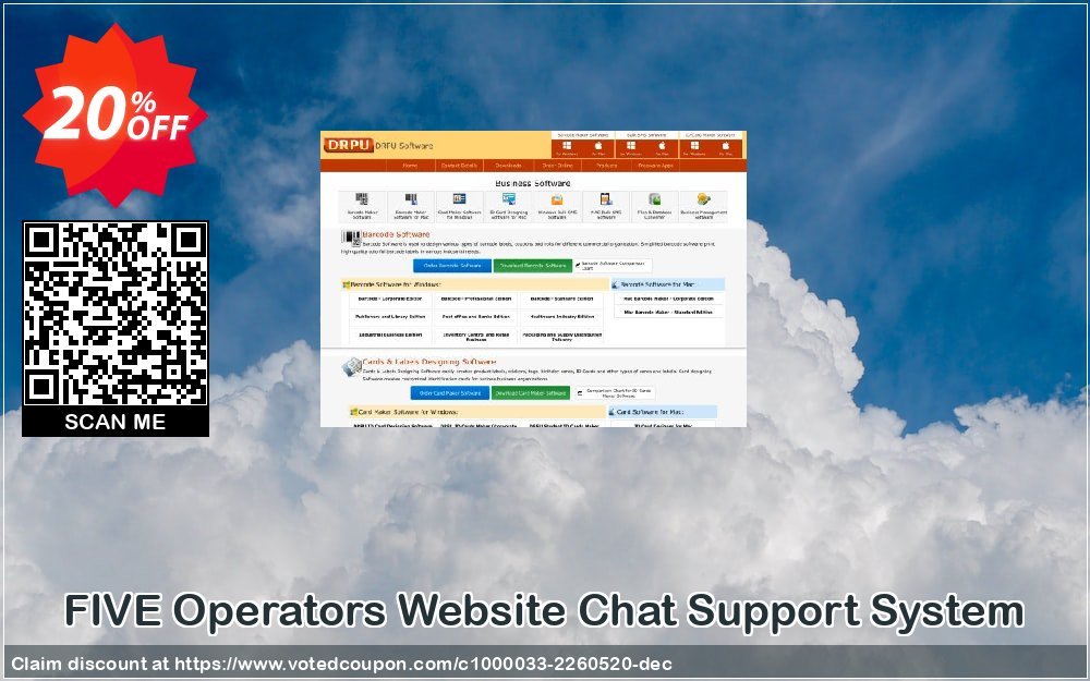 FIVE Operators Website Chat Support System Coupon Code Apr 2024, 20% OFF - VotedCoupon