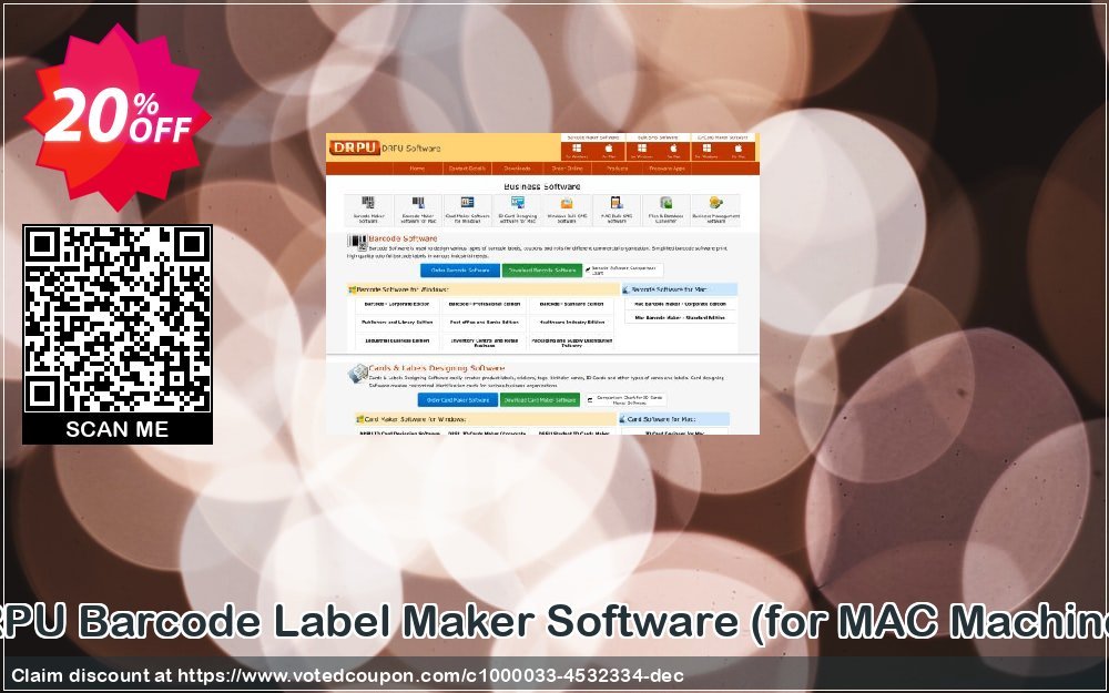 DRPU Barcode Label Maker Software, for MAC MAChines  Coupon Code May 2024, 20% OFF - VotedCoupon