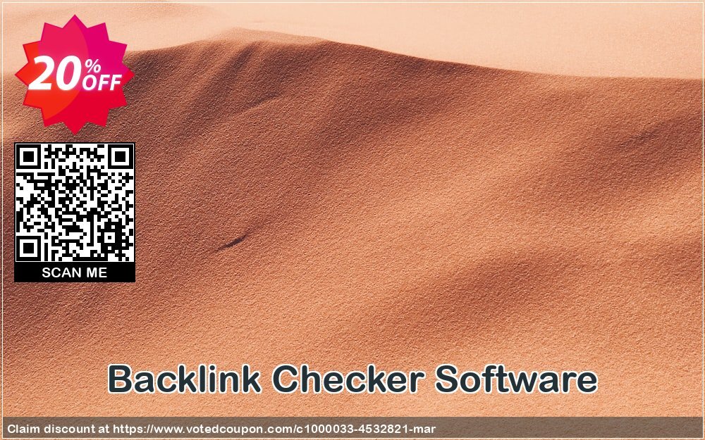 Backlink Checker Software Coupon, discount Wide-site discount 2025 Backlink Checker Software. Promotion: impressive sales code of Backlink Checker Software 2024