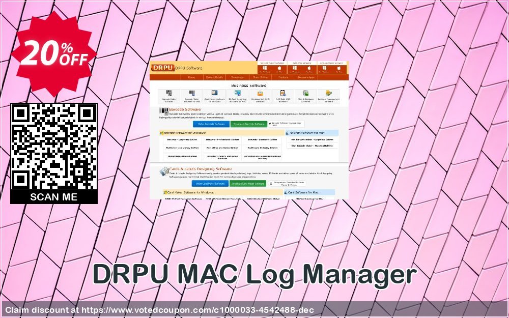 DRPU MAC Log Manager Coupon, discount Wide-site discount 2024 DRPU MAC Log Manager. Promotion: awful sales code of DRPU MAC Log Manager 2024