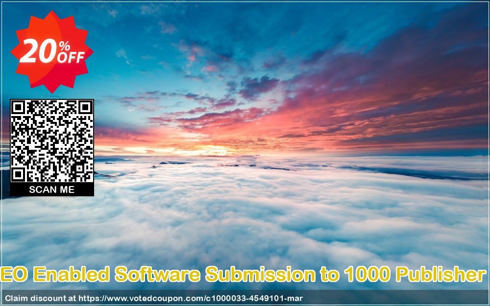 Manual SEO Enabled Software Submission to 1000 Publisher Websites Coupon Code Apr 2024, 20% OFF - VotedCoupon