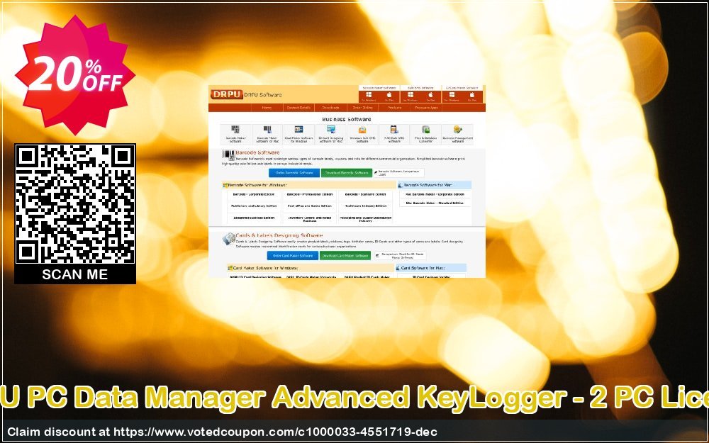 DRPU PC Data Manager Advanced KeyLogger - 2 PC Licence Coupon Code Apr 2024, 20% OFF - VotedCoupon