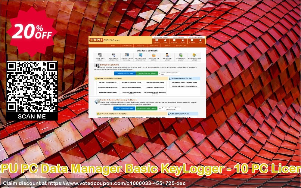 DRPU PC Data Manager Basic KeyLogger - 10 PC Licence Coupon, discount Wide-site discount 2024 DRPU PC Data Manager Basic KeyLogger - 10 PC Licence. Promotion: imposing promo code of DRPU PC Data Manager Basic KeyLogger - 10 PC Licence 2024