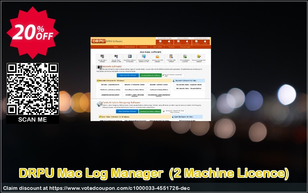DRPU MAC Log Manager , 2 MAChine Licence  voted-on promotion codes