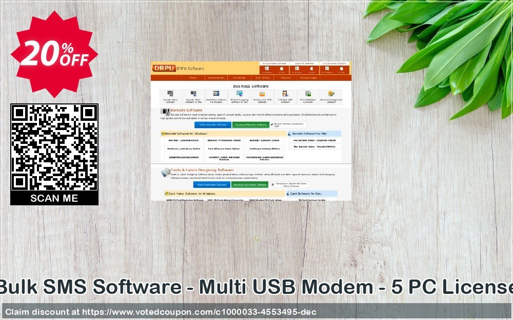 Bulk SMS Software - Multi USB Modem - 5 PC Plan Coupon Code Jun 2024, 20% OFF - VotedCoupon