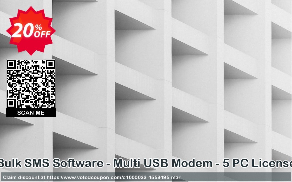 Bulk SMS Software - Multi USB Modem - 5 PC Plan Coupon Code Apr 2024, 20% OFF - VotedCoupon