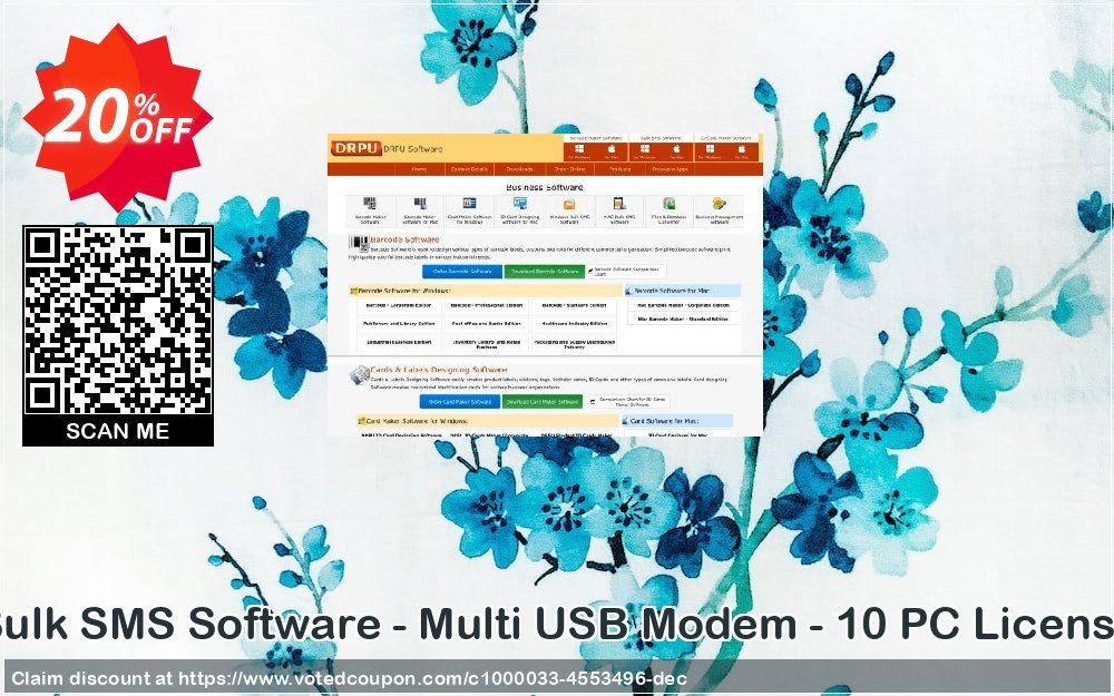 Bulk SMS Software - Multi USB Modem - 10 PC Plan voted-on promotion codes