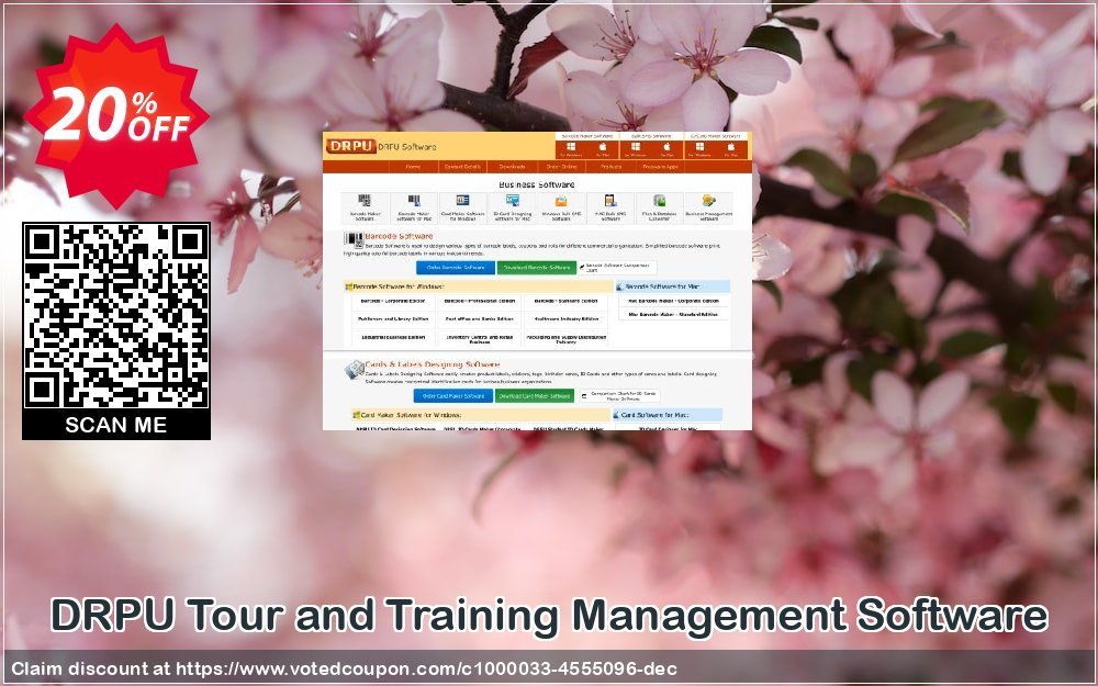 DRPU Tour and Training Management Software Coupon, discount Wide-site discount 2024 DRPU Tour and Training Management Software. Promotion: best deals code of DRPU Tour and Training Management Software 2024