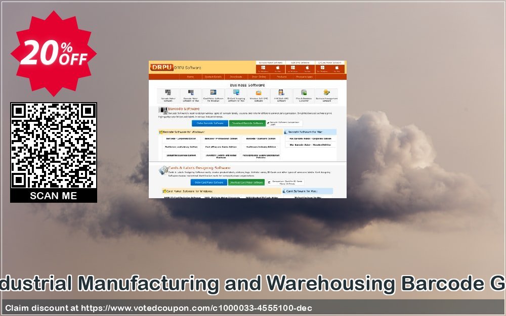 DRPU Industrial Manufacturing and Warehousing Barcode Generator Coupon, discount Wide-site discount 2024 DRPU Industrial Manufacturing and Warehousing Barcode Generator. Promotion: exclusive discounts code of DRPU Industrial Manufacturing and Warehousing Barcode Generator 2024