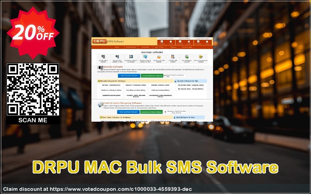 DRPU MAC Bulk SMS Software Coupon, discount Wide-site discount 2023 DRPU MAC Bulk SMS Software. Promotion: awful sales code of DRPU MAC Bulk SMS Software 2023