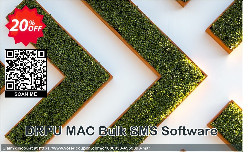 DRPU MAC Bulk SMS Software Coupon, discount Wide-site discount 2024 DRPU MAC Bulk SMS Software. Promotion: awful sales code of DRPU MAC Bulk SMS Software 2024