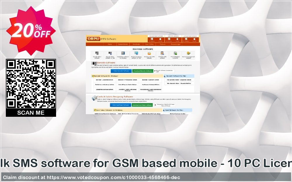 Bulk SMS software for GSM based mobile - 10 PC Plan Coupon Code Apr 2024, 20% OFF - VotedCoupon
