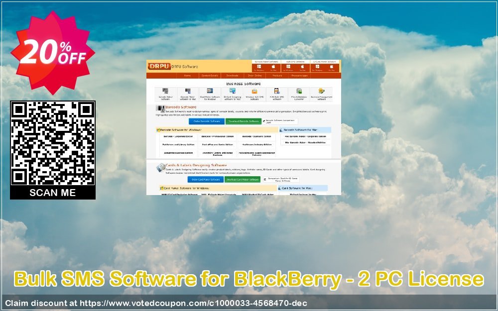 Bulk SMS Software for BlackBerry - 2 PC Plan Coupon Code Apr 2024, 20% OFF - VotedCoupon