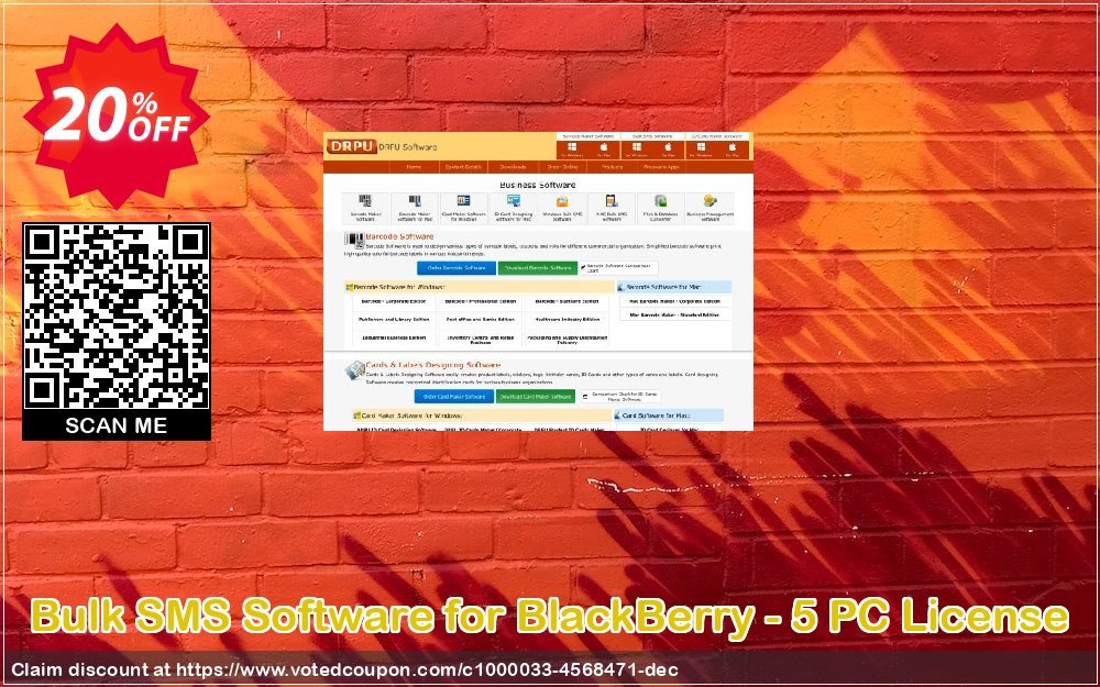 Bulk SMS Software for BlackBerry - 5 PC Plan Coupon, discount Wide-site discount 2024 Bulk SMS Software for BlackBerry - 5 PC License. Promotion: impressive promotions code of Bulk SMS Software for BlackBerry - 5 PC License 2024